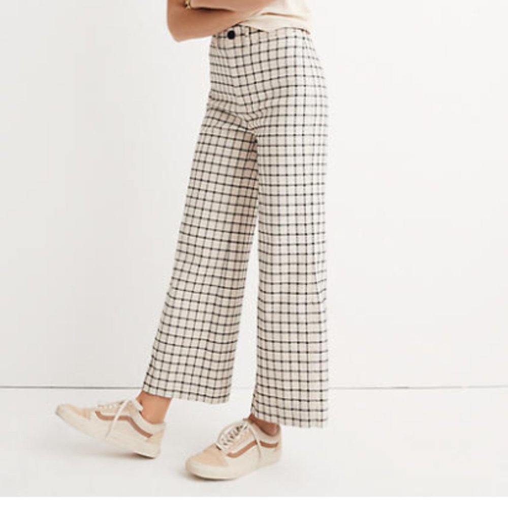 Madewell Emmett Wide-Leg Crop Pants, size 29